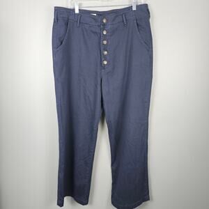 Pilcro And The Letterpress Wide Leg Blue Pants Size 32